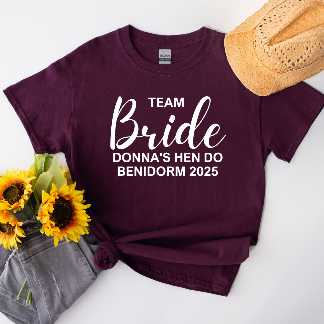 Classic Theme Hen Do Party T Shirts