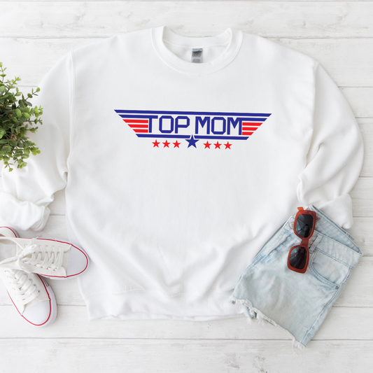 Top Gun Maverick Style Top Mom Sweatshirt