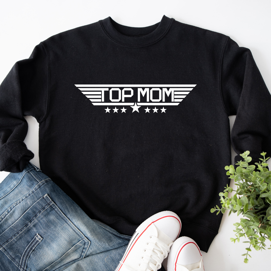 Top Gun Maverick Style Top Mom Sweatshirt