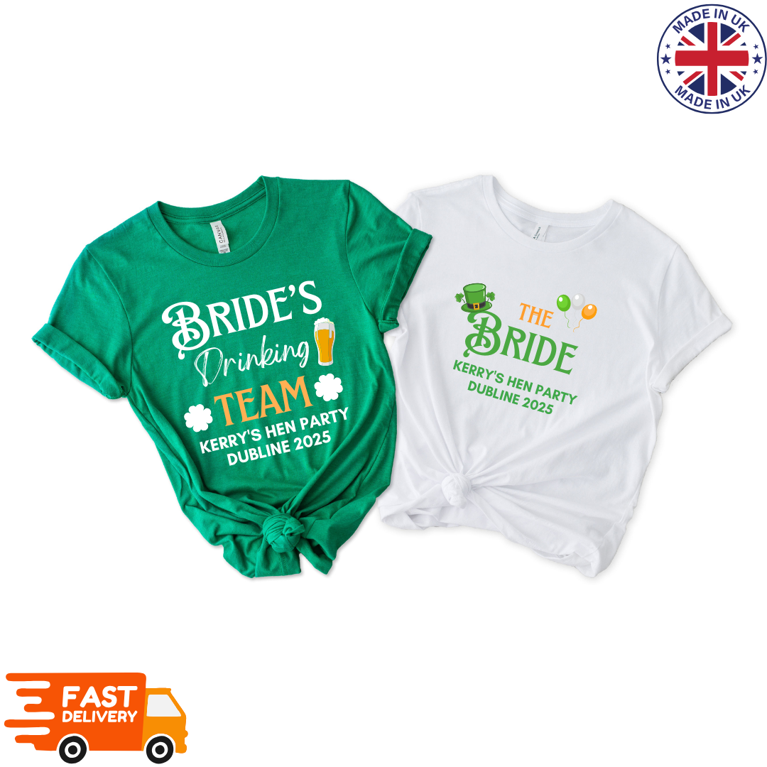 Irish Theme Hen Do Party T Shirts