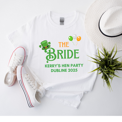 Irish Theme Hen Do Party T Shirts