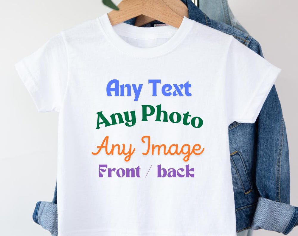 Personalised Kids T-Shirt, Custom Kids T-Shirt