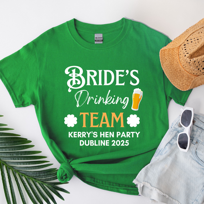Irish Theme Hen Do Party T Shirts